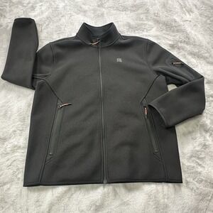 Alaskan Hardgear Duluth Jacket Men's XL Black Full Zip Sweater Gorpcore Outdoor